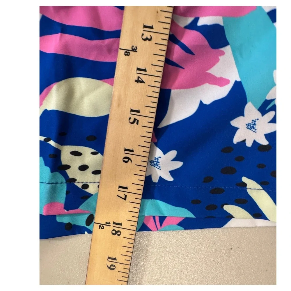 Chubbies Swim Trunks Men XXL Blue Tropical Floral‎ 5.5